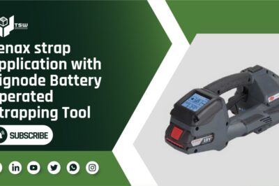 Battery-operated strapping tool enhances Tenax strap application