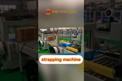 Box sealing and strapping machines for automated packaging. #shorts