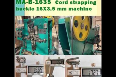 16X3 5 mm Cord Strapping Buckle Machine Available