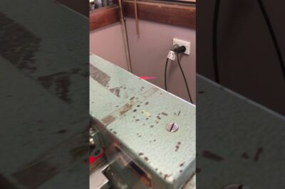 Machine for cutting leather straps.