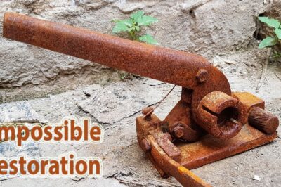 Restoration of Extremely Rusty Box Strapping Machine: Challenging Revival of Damaged Packing Equipment