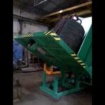 3 ton hydraulic coil upender/tilter with clamping mechanism