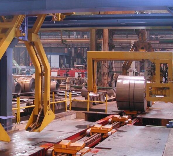 Automated Cold roll steel coil packaging system