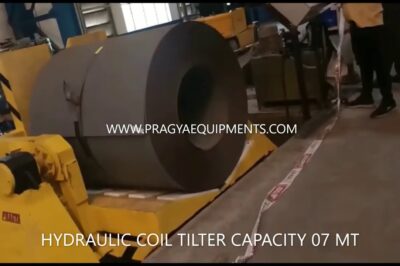 7-ton hydraulic coil tilter with reduced capacity.