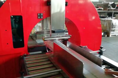 Aluminum profile packaging machine: SCR-60AC Orbital Wrapper