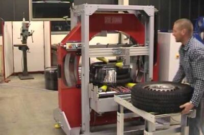 Automatic Tyre Stretch Wrapper: Efficient Horizontal Packaging Solution