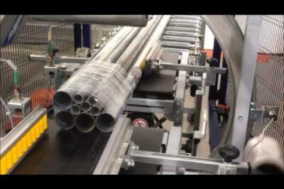 Automatic horizontal pipe stretch wrapper – Robopac USA