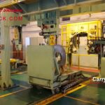 ce certified steel coil wrapping line with stacking and unloading