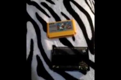 “Classic 8-bit Game: Super Mario Bros for Famicom Console”