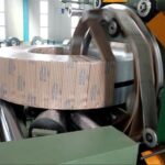 coil packaging machine with stretch film and paper