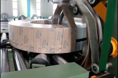 Coil Packaging Machine with Stretch Film and Paper