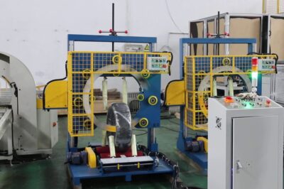 Coil Wrapping Machine for Various Products, Including Steel, Wire, and Tyres
