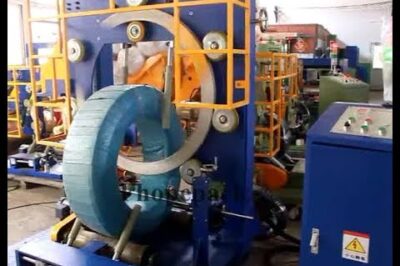 Coil packing machines for hose pipe packaging in PE/HDPE/PVC.
