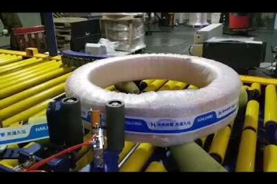 Coil tape packing machine that works automatically.