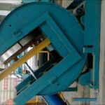 combined industrial coil upender and sheet tilter with 90° rotation