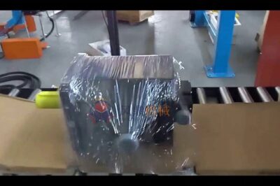 Compact Horizontal Motorized Stretch Wrapper