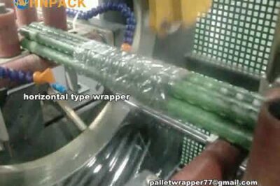 “Compact Orbital Wrapper for Horizontal Pipe Packaging”