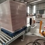 compact pallet strapping and wrapping machine