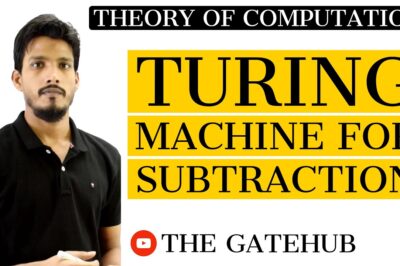“Compact Turing Machine for Number Subtraction”