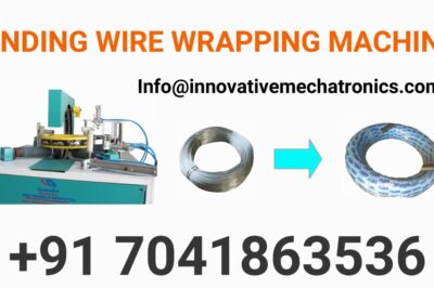 “Compact Wire Wrapping Machine for Steel Binding”