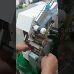 compact cable packaging machine with tape sealing for tube wires.