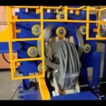 compact coil packing machine for corrugated hose and pipes.