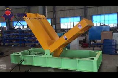 Compact hydraulic machine for rotating and tilting spools, drums, and steel coils.