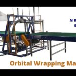 compact machine for wrapping goods in a circular motion.