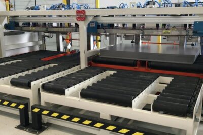 Continuous Feeder and Conveyor System with Rotating Capability.
