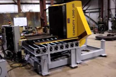 Custom coil tipper by Bushman AvonTec – under 12 words.