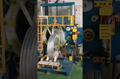 “Efficient Packaging Machine for Steel Coils”