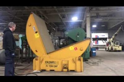 Heavy-duty coil upender with 15,000 lb. capacity (Machine #5873)