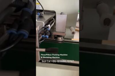 Horizontal Pillow Bag Flow Packing and Shrink Wrapping Machine with Roll Film Pack