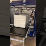 "horizontal stretch wrapper with foam panels"