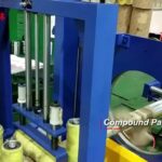 horizontal wrapping machine for aluminum profiles.