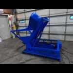 hydraulic material tilter for 2500lb pallet/basket 44"x48"