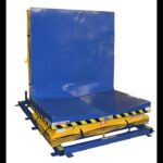 hydraulic v cradle upender with wide base