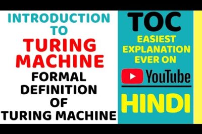 Introduction to Turing Machine in Hindi – Formal Definition Explained