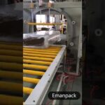 large bundle wrapping machine with horizontal stretch capability.