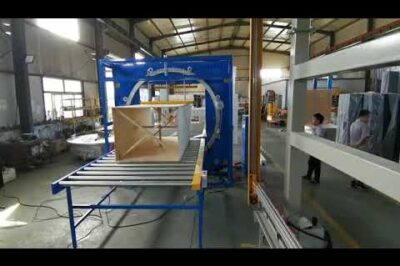 Large object horizontal stretch wrapping machine under 12 words.