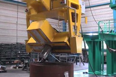 “Lightweight Upender for Efficiently Handling 25-Ton Steel Coils”