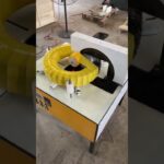 machine for wrapping tires and coils with stretch film.