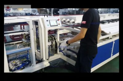 Manufacturer of online plastic pipe packing machine with automatic bundle and bag capabilities.