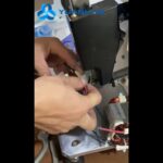 Motor stator coil bundling machine for efficient coil bundling.