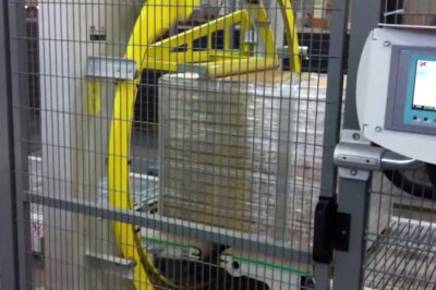 Orbital Machine Wraps Pallets with Customized Strapping