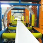 orbital wrapper and stretch film machine for horizontal wrapping.