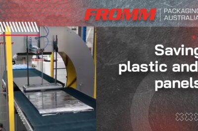 Plastic and panel conservation with innovative wrapping machine.