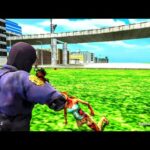 police officer plays zombie game in broad daylight