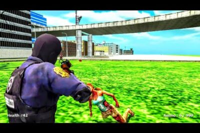 Police Officer Plays Zombie Game in Broad Daylight