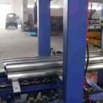 profile, steel sheet stretch wrapper with automatic horizontal wrapping.